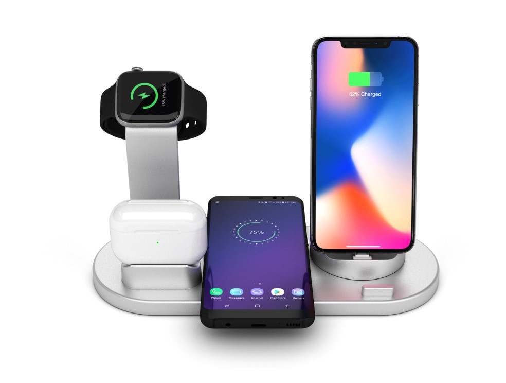 Smart 4-Device Wireless Charging Hub