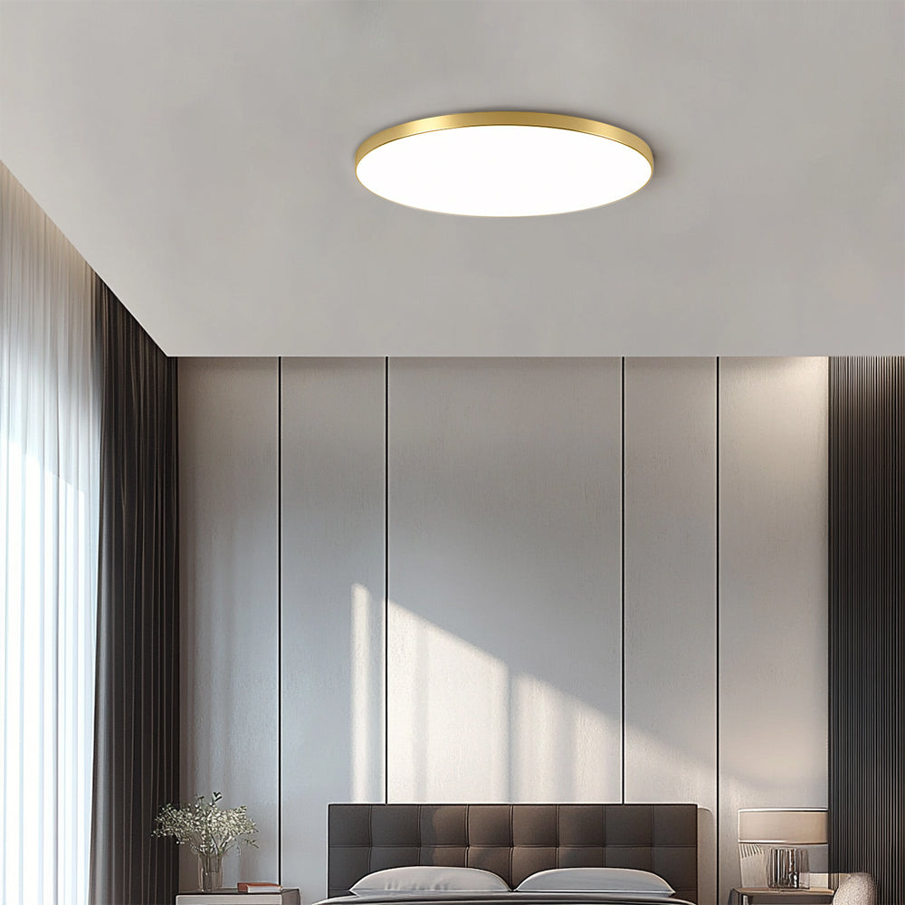 Sleek Circular LED Ceiling Fixture for Stylish Indoor Spaces