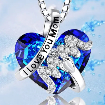 Elegant Heart Pendant Necklace - A Cherished Gift for Mom