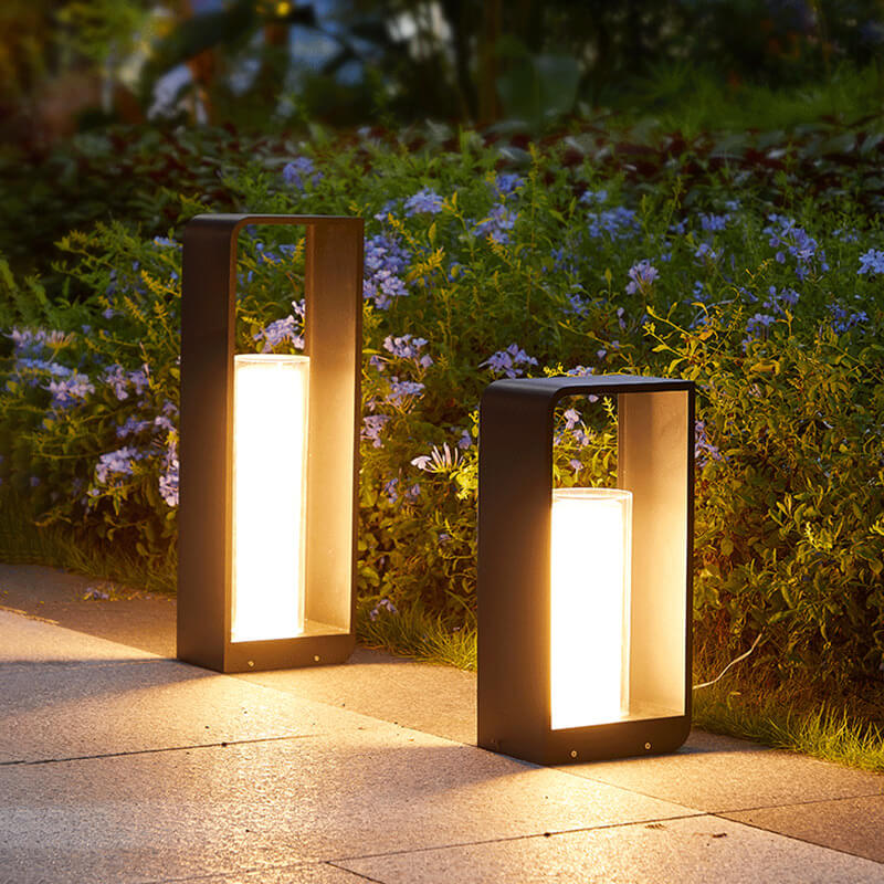 Elegant Solar & Wired Outdoor Garden Pathway Illumination