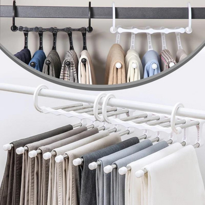 Compact Clothing Organizer | Efficient Space Solution | Foldable Multi-Hanger
