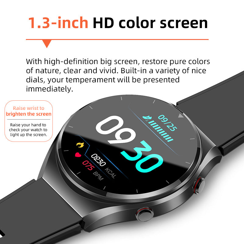 One-Tap Health Monitor Smartwatch for Blood Sugar, Glucose, ECG & Heart Rate