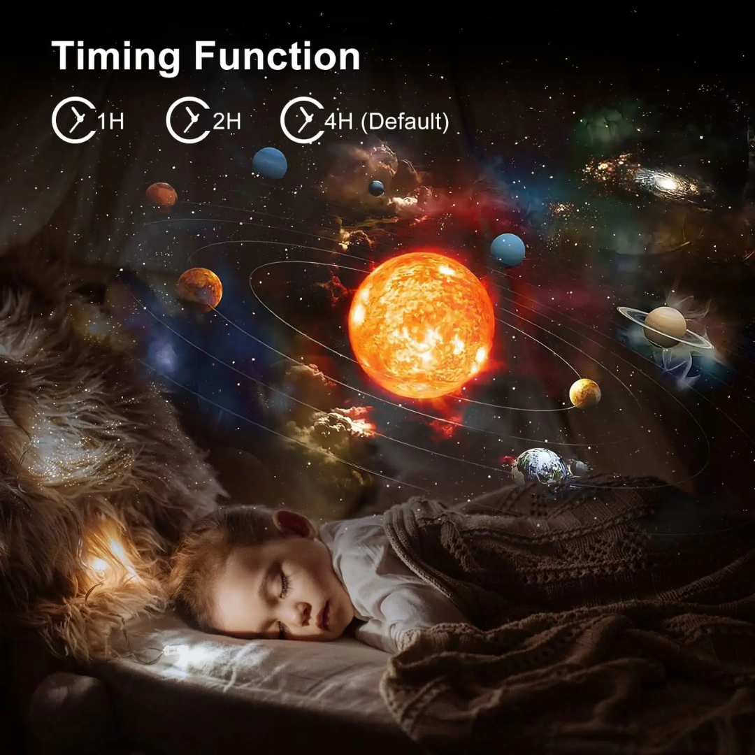 Celestial Dreamscape Projector with 360° Rotation & Scene Discs