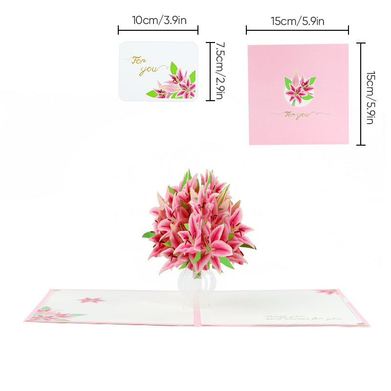 Elegant 3D Floral Keepsake Card for Special Occasions