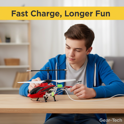 Sturdy Indoor Helicopter with LED Lighting and Impact Resistance