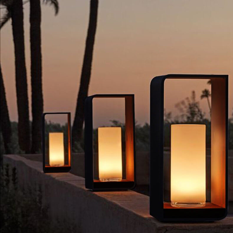 Elegant Solar & Wired Outdoor Garden Pathway Illumination