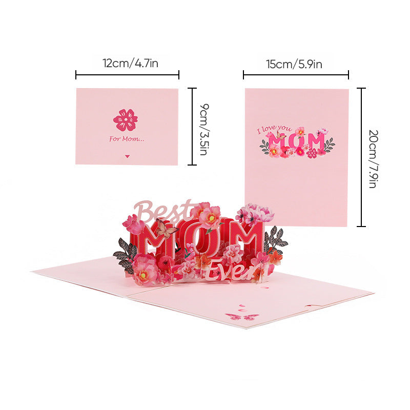 Elegant 3D Floral Keepsake Card for Special Occasions