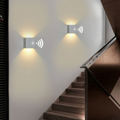 Smart Motion-Activated Outdoor LED Wall Light with Adjustable Brightness