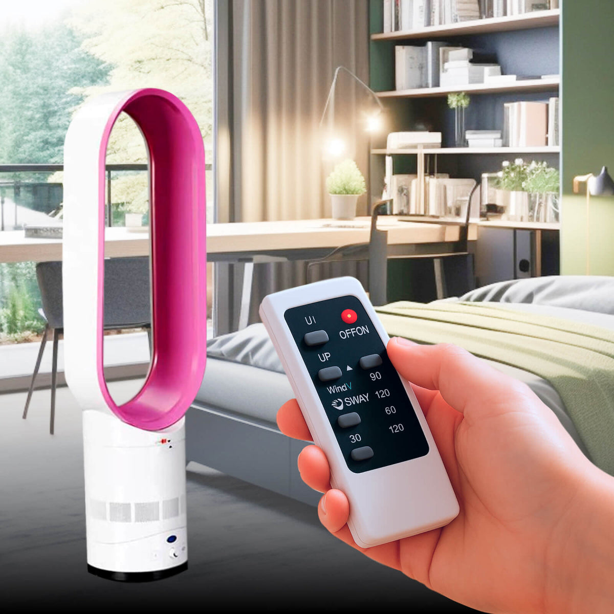 16-Inch Safe Breeze Fan with Remote Control for Ultimate Comfort