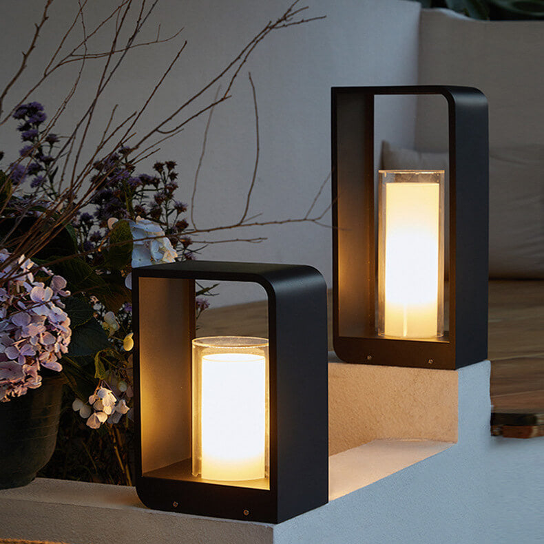 Elegant Solar & Wired Outdoor Garden Pathway Illumination