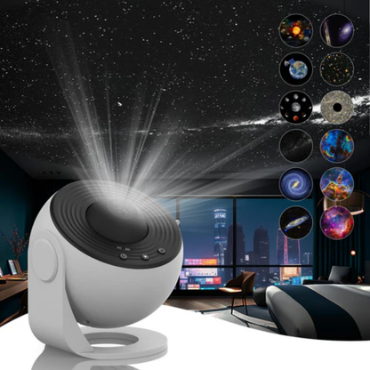 Celestial Dreamscape Projector with 360° Rotation & Scene Discs