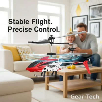 Sturdy Indoor Helicopter with LED Lighting and Impact Resistance