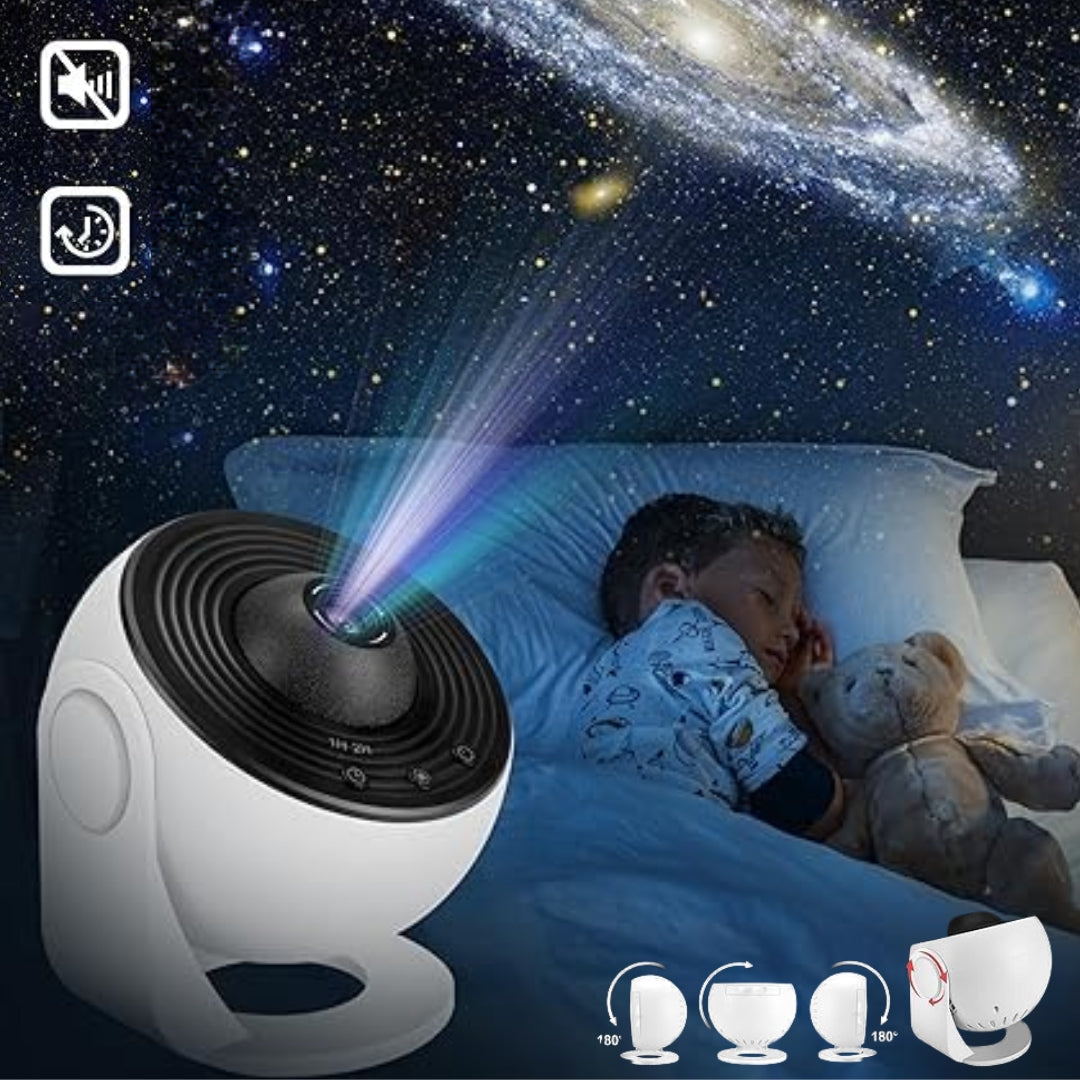 Celestial Dreamscape Projector with 360° Rotation & Scene Discs