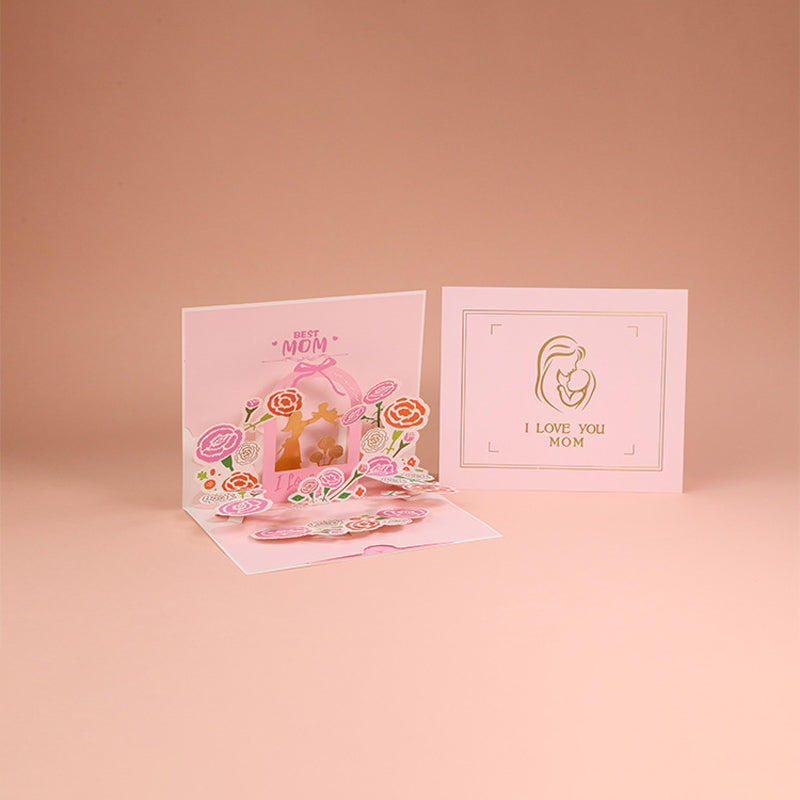 Elegant 3D Floral Keepsake Card for Special Occasions