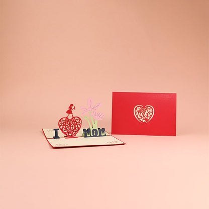 Elegant 3D Floral Keepsake Card for Special Occasions