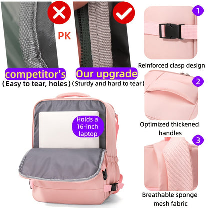 Versatile Travel Backpack with Shoe Storage Compartment