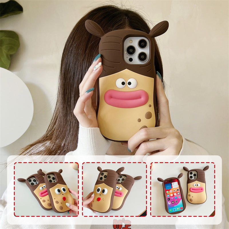 Whimsical Frog-Themed Phone Case – Charming 3D Design