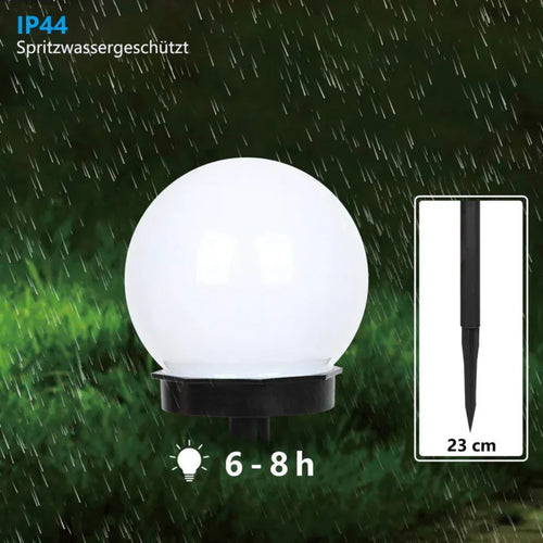 Set of 3 Waterproof Solar LED Lights for Outdoor Garden