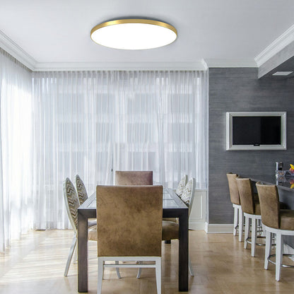Sleek Circular LED Ceiling Fixture for Stylish Indoor Spaces