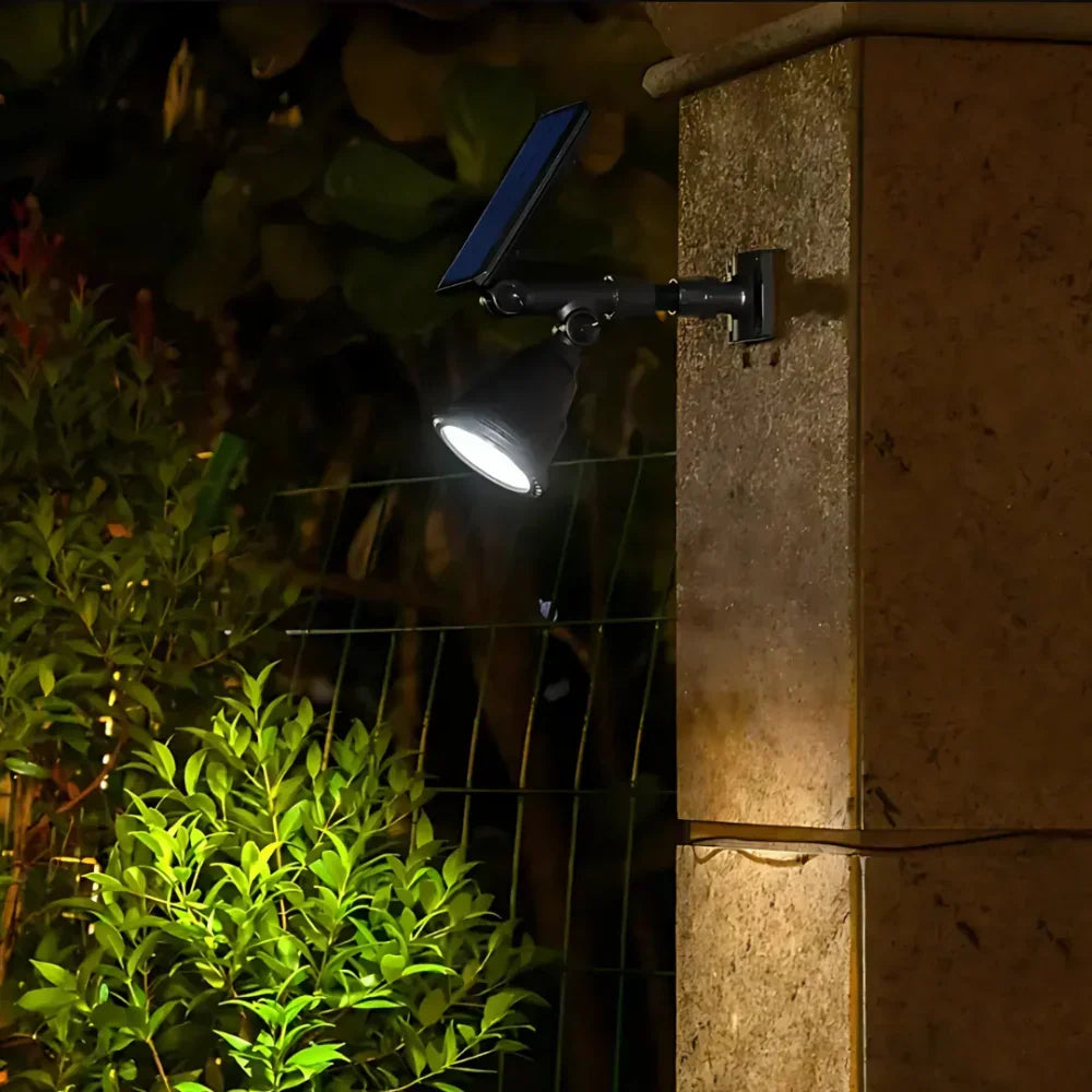 Outdoor LED Garden Spotlight with Adjustable Solar Multi-Color Lighting
