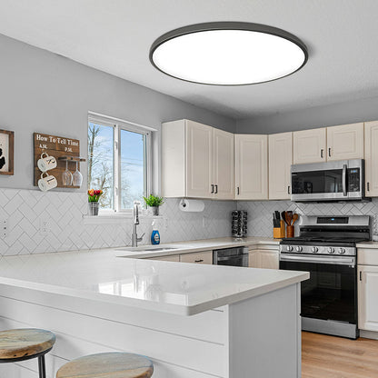Sleek Circular LED Ceiling Fixture for Stylish Indoor Spaces