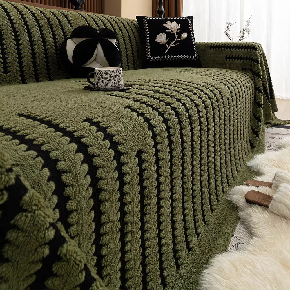 Charming Textured Sofa Cover for Cozy Living Spaces