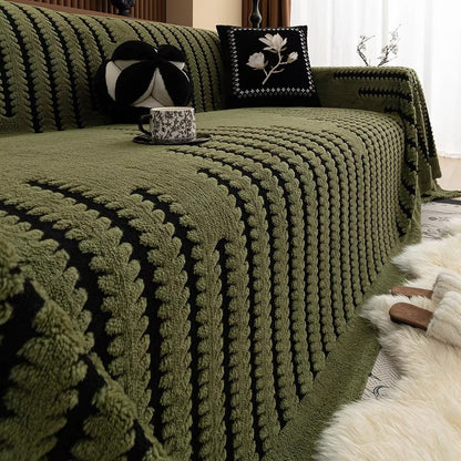 Charming Textured Sofa Cover for Cozy Living Spaces