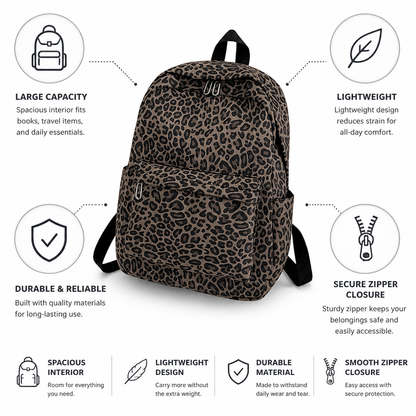 Spacious and Lightweight Travel Backpack