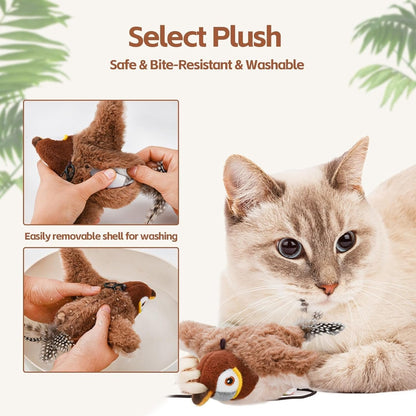 Interactive Bird Toy for Cats – Chirping Sound Feature