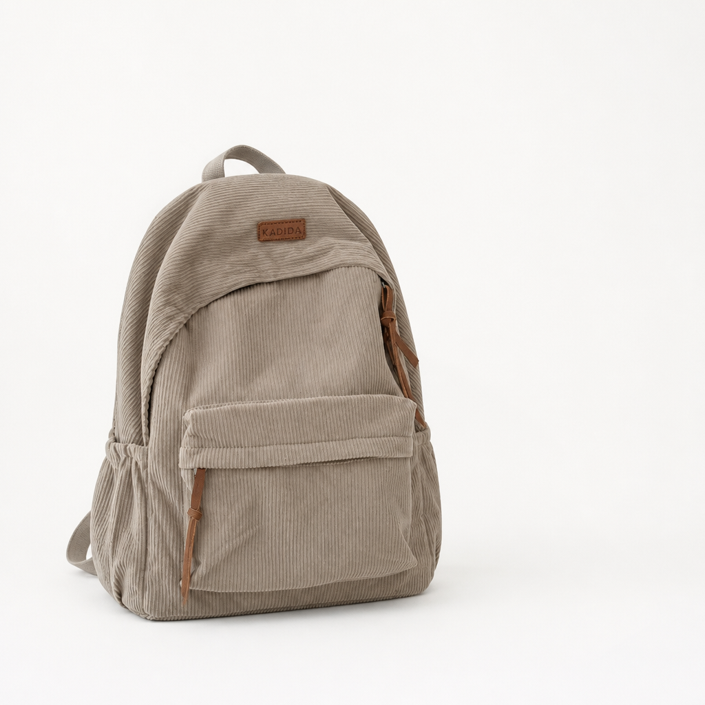 Spacious Corduroy Backpack for Everyday Adventures
