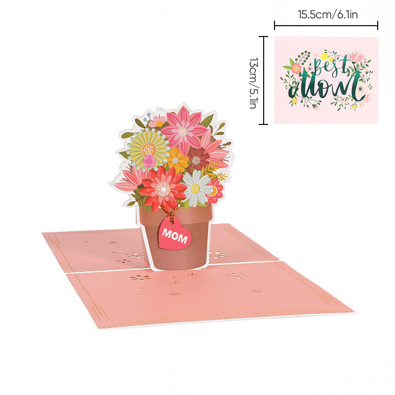 Elegant 3D Floral Keepsake Card for Special Occasions