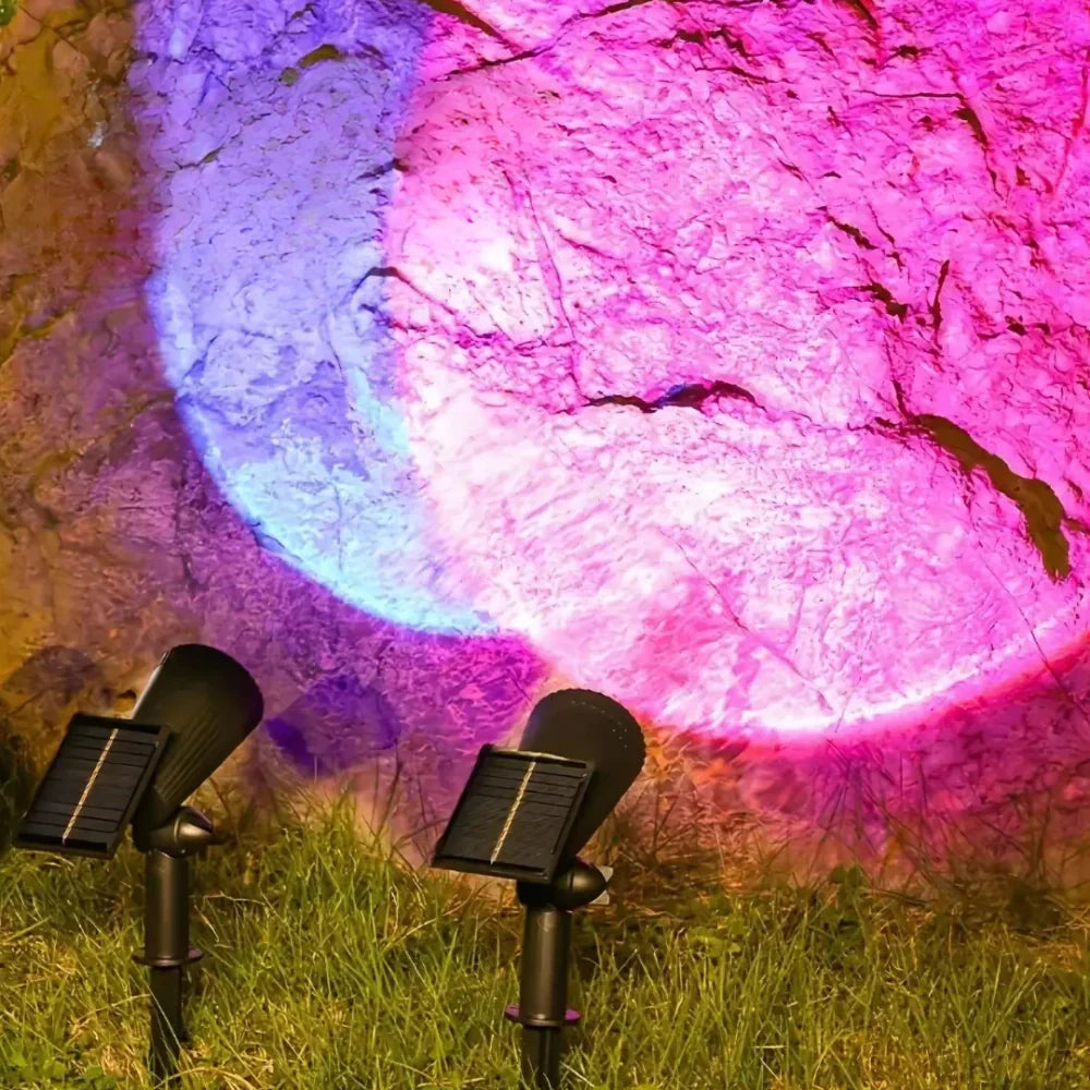 Adjustable Waterproof Solar LED Garden Spotlight for Outdoor Use