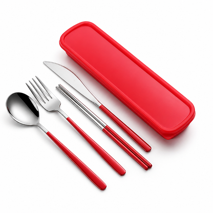 Sustainable Stainless Steel Travel Cutlery Set