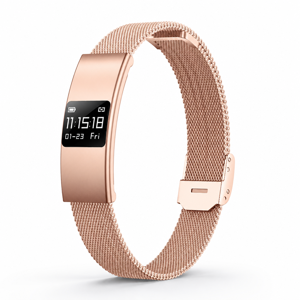 Sleek Waterproof Health Monitoring Smartband