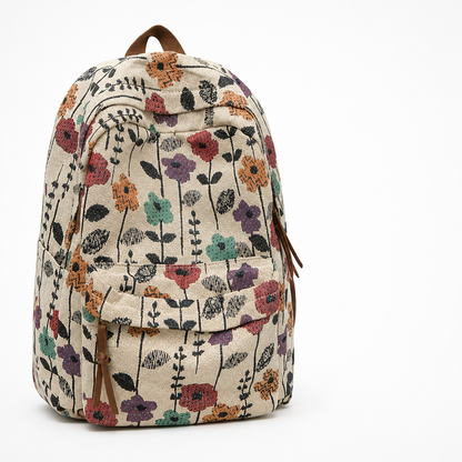 Charming Floral Extra-Large Backpack for School & Travel