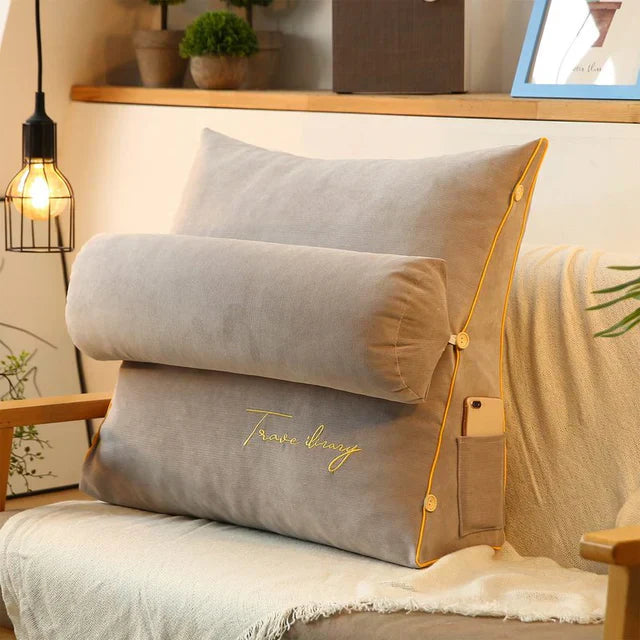 Wedge-Shaped Back Support Cushion