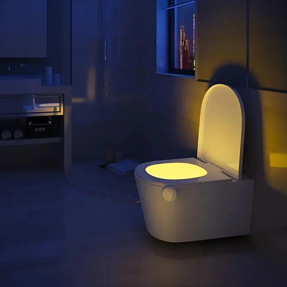 Motion-Activated LED Toilet Light for Hassle-Free Night Use