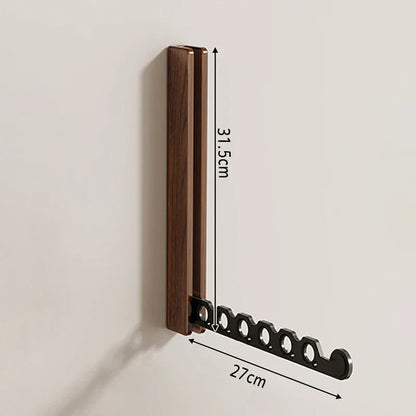 Compact Wall-Mounted Clothes Organizer with Foldable Design