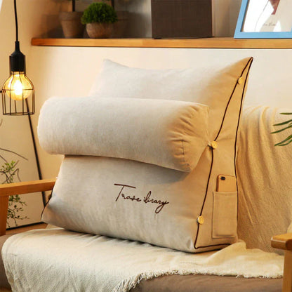 Wedge-Shaped Back Support Cushion