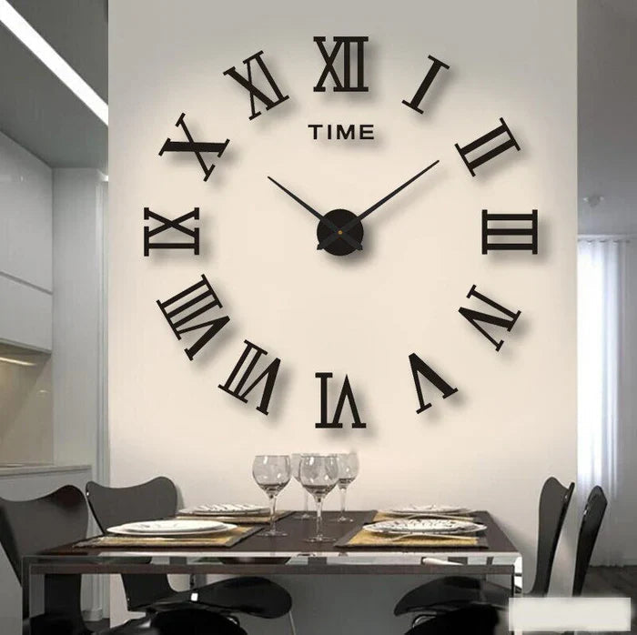 Chic Round Wall Clock for Effortless Home Elegance