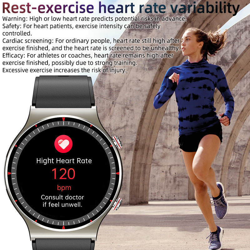 Health Smartwatch with EKG, SpO2 & Heart Rate Monitoring
