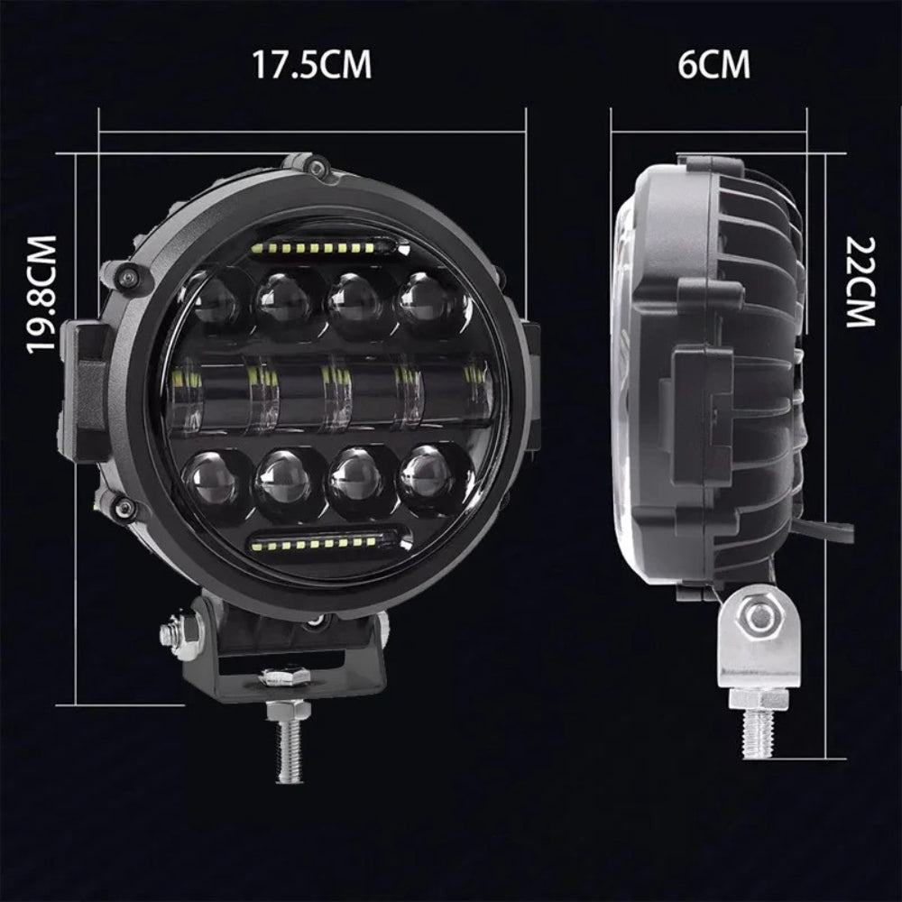 7-Inch High-Performance Long-Distance LED Car Spotlight