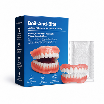 Custom-Fit Smile Enhancer Denture Set (Upper & Lower)