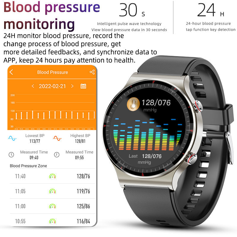 Health Smartwatch with EKG, SpO2 & Heart Rate Monitoring