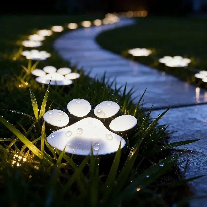 PawPrint Solar Garden Light - Eco-Friendly Outdoor Decor