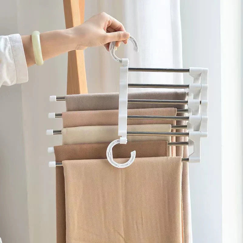 Compact Clothing Organizer | Efficient Space Solution | Foldable Multi-Hanger