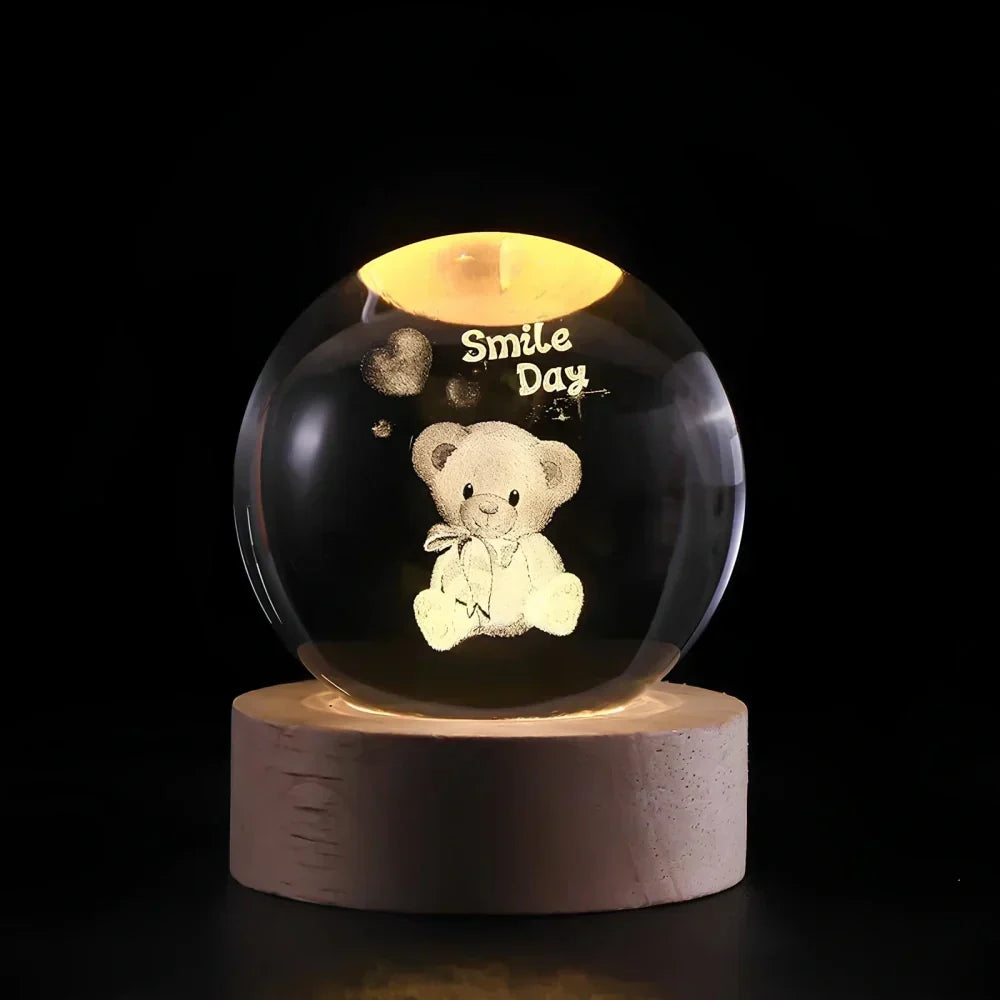 Galactic Sphere Night Lamp with USB Power
