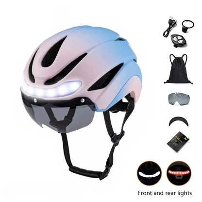 Smart LED Bicycle Helmet with Turn Signals and Triple Layer Safety