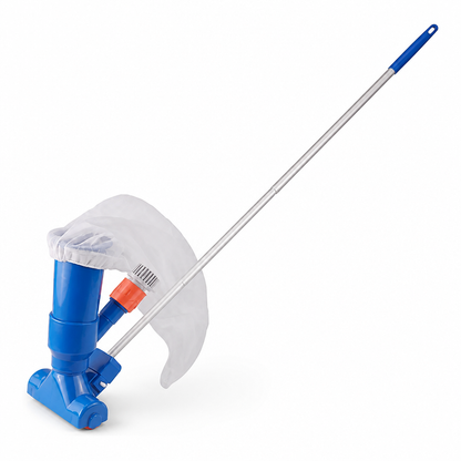 Garden Hose-Powered Pool Cleaner with 5-Piece Pole & Mesh Bag