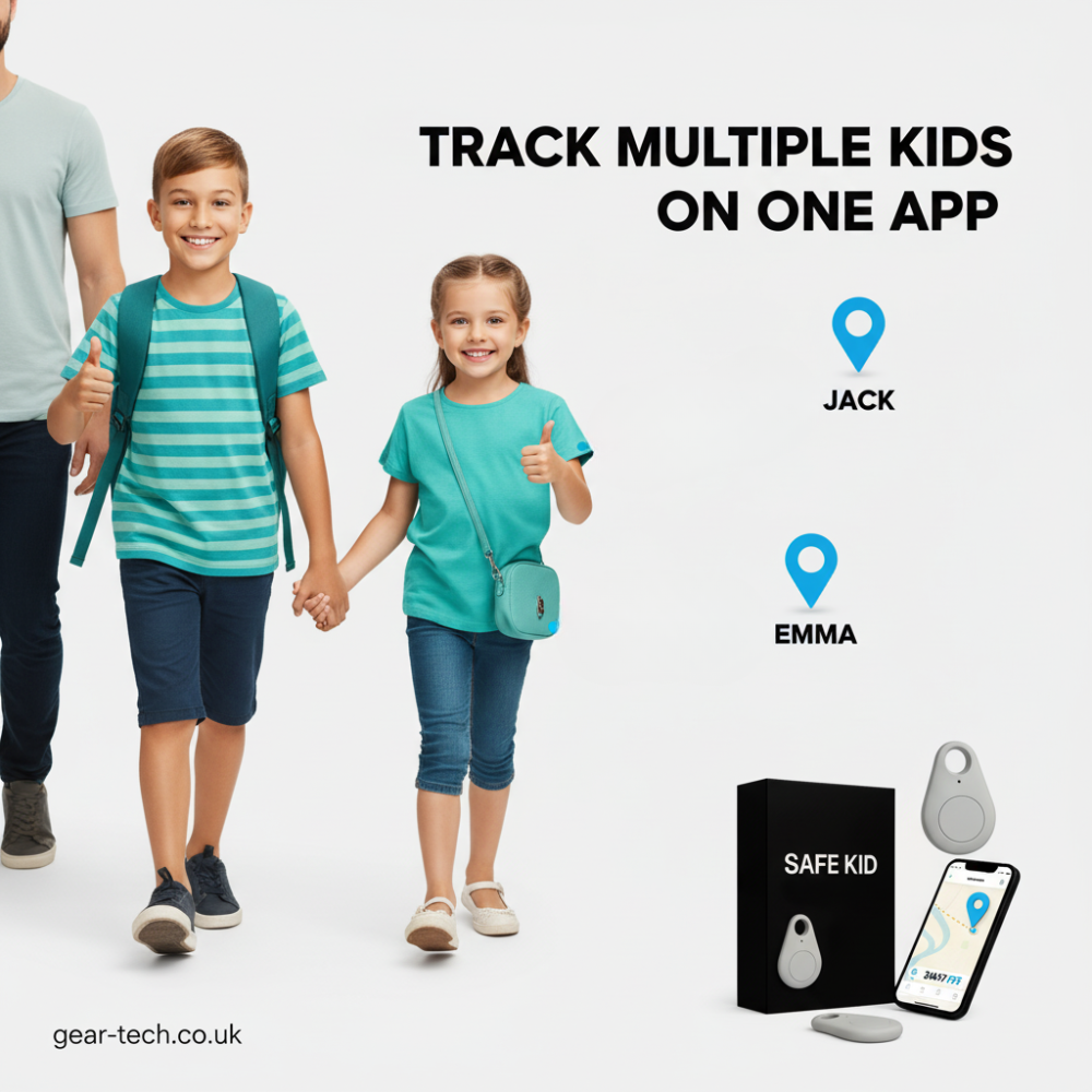 Smart Child Tracker with Real-Time GPS and Waterproof Features